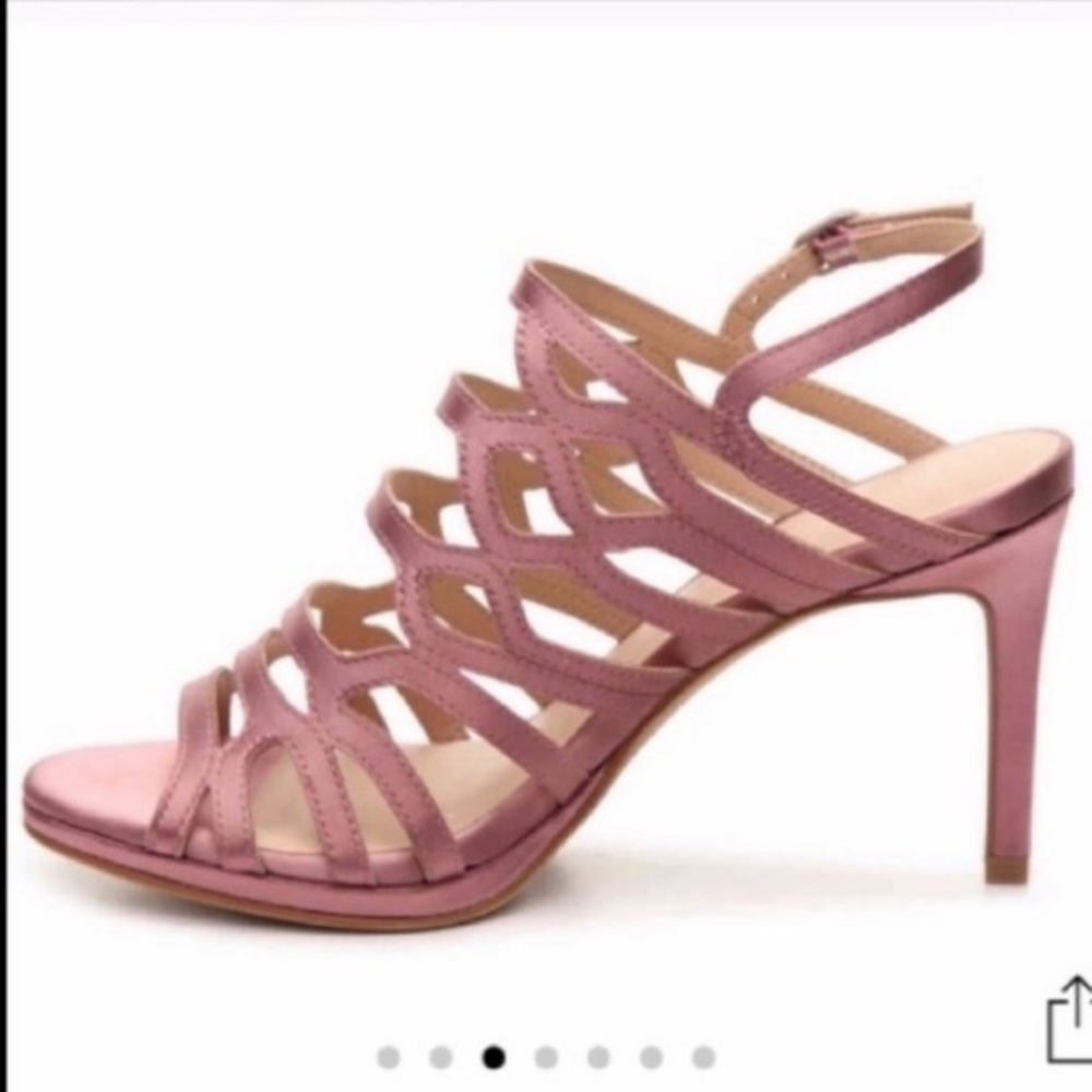 Kelly and Katie satin high heels